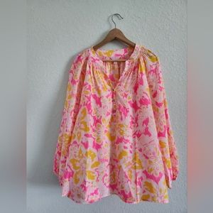 Lilly Pulitzer Elsa Silk Top